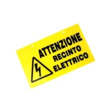 Targhetta di segnalazione pericolo recinto elettrico