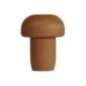 Tappo in plastica pvc a fungo liscio marrone