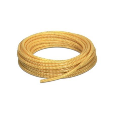 Tubo spiralato in PVC d 25 mm giallo