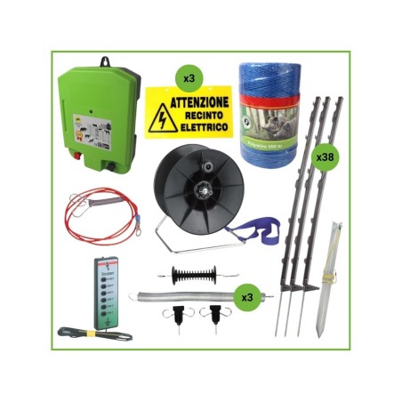 Kit completo recinto per recinti per cinghiali 150 m