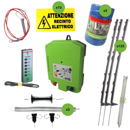 Kit completo recinto 500 metri in pianura