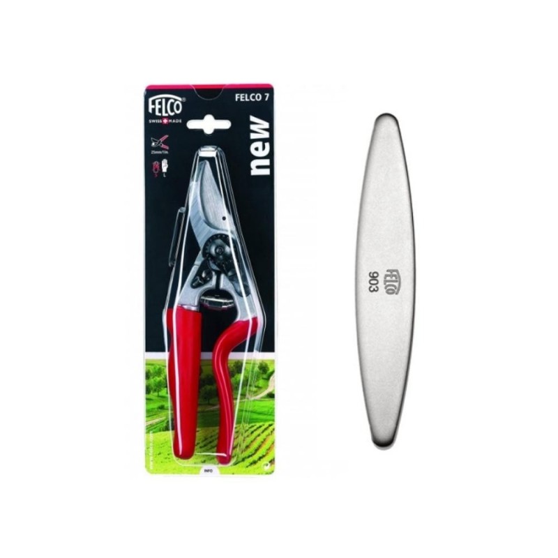 Forbice Felco 7 con guanto Felco rosso Forbice Felco 7 con guanto Felco rosso