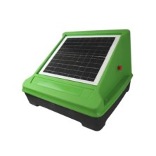 Elettrificatore con pannello solare e batteria 4 Joule per recinto elettrico