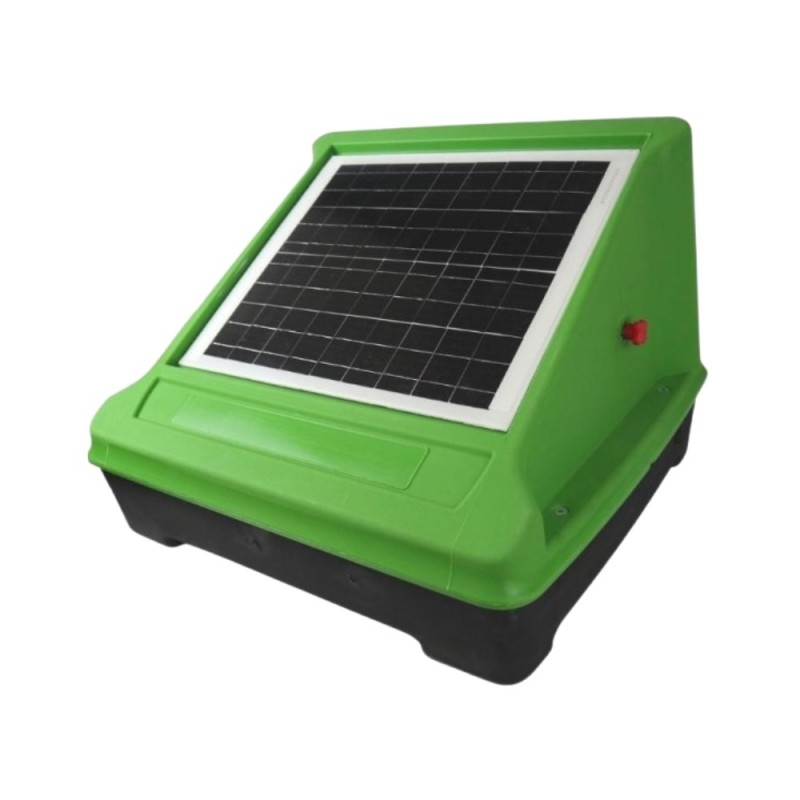 Elettrificatore con pannello solare e batteria 6 Joule per recinto elettrico Elettrificatore con pannello solare e batteria 6 Joule per recinto elettrico