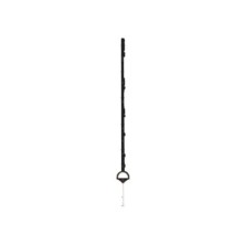 Paletto di plastica nero a 8 occhielli h125 cm Isofil