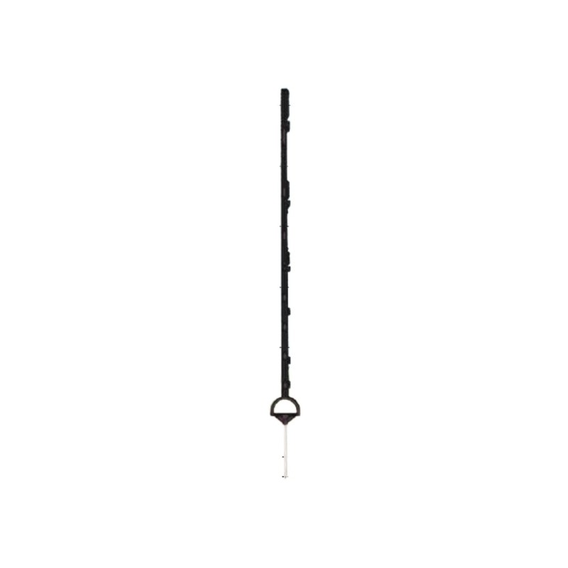 Paletto di plastica nero a 8 occhielli h125 cm Isofil