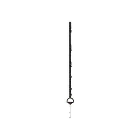 Paletto di plastica nero a 8 occhielli h125 cm Isofil