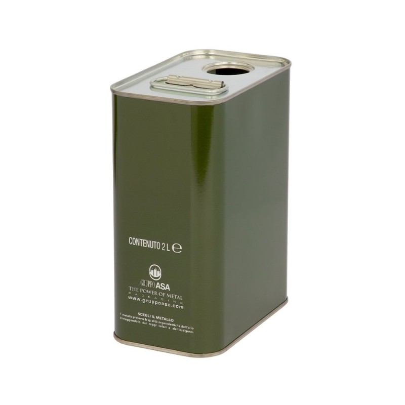 Lattina per conservazione olio da 2 litri con tappo