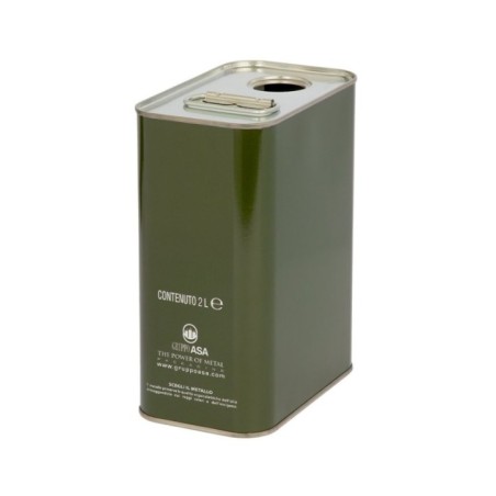 Lattina per conservazione olio da 2 litri con tappo