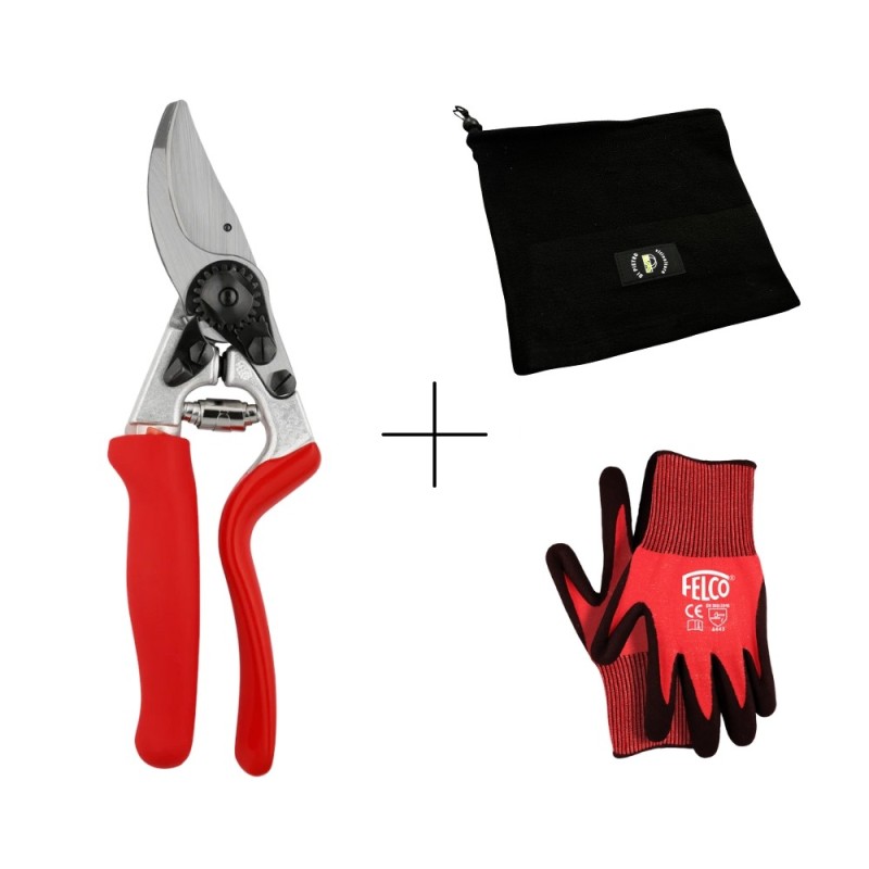 Forbice Felco 7 con guanto Felco e scaldacollo in omaggio