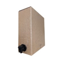 Bag in box avana con rubinetto olio e vino 3 litri